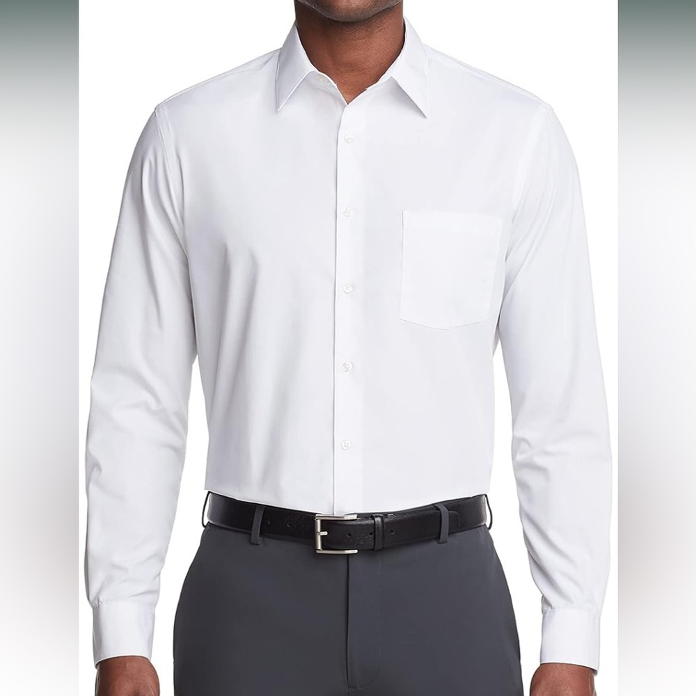 NWT Van Heusen wrinkle-free white dress shirt